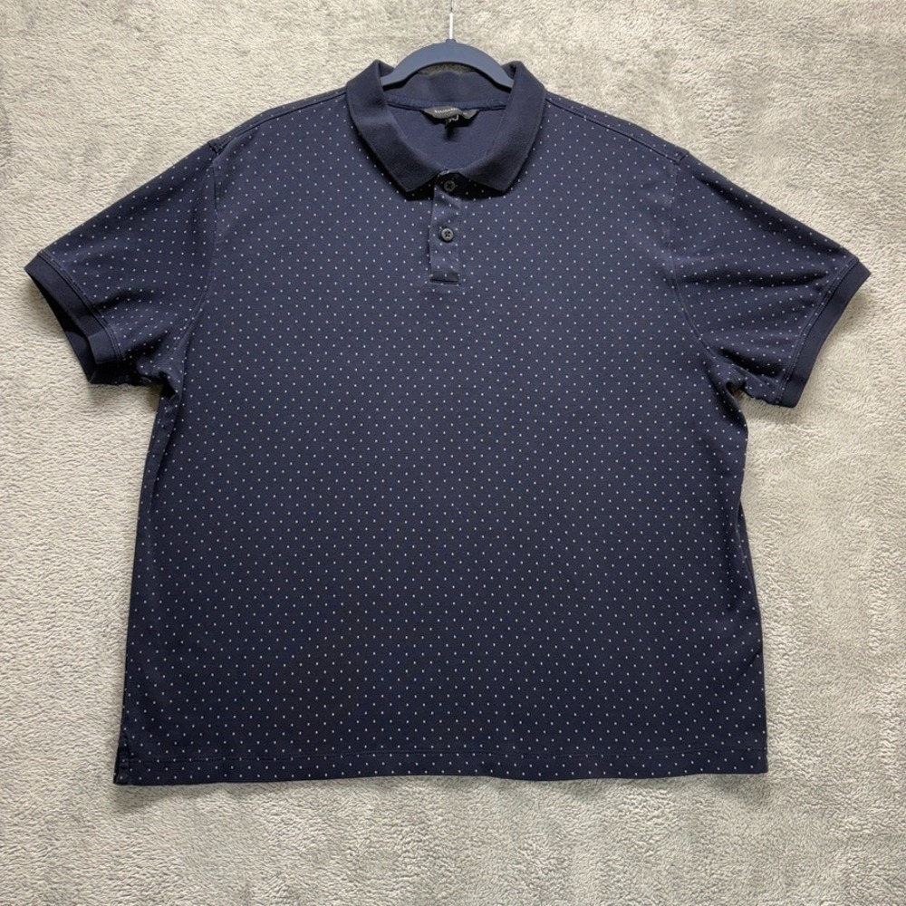 Banana‎ Republic Shirt Mens XL Blue Polo Short Sleeve  Collared Performance Golf